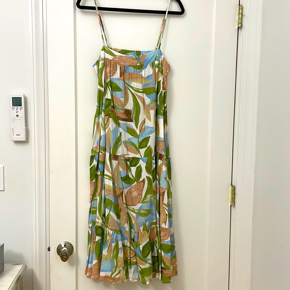 Floral Spaghetti Strap Maxi Dress